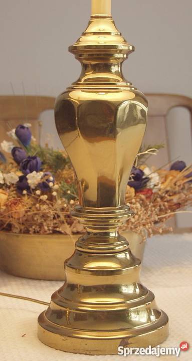 Piękna stylowa amerykańska lampa do sypialni beżowy mazowieckie Warszawa sprzedam