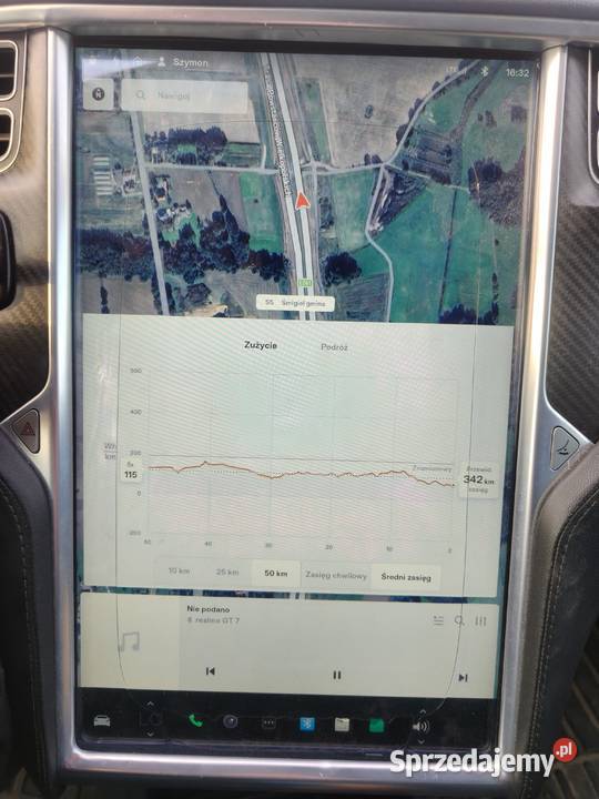 Tesla Model S S75 LTE CCS aplikacja garażowana Księginice
