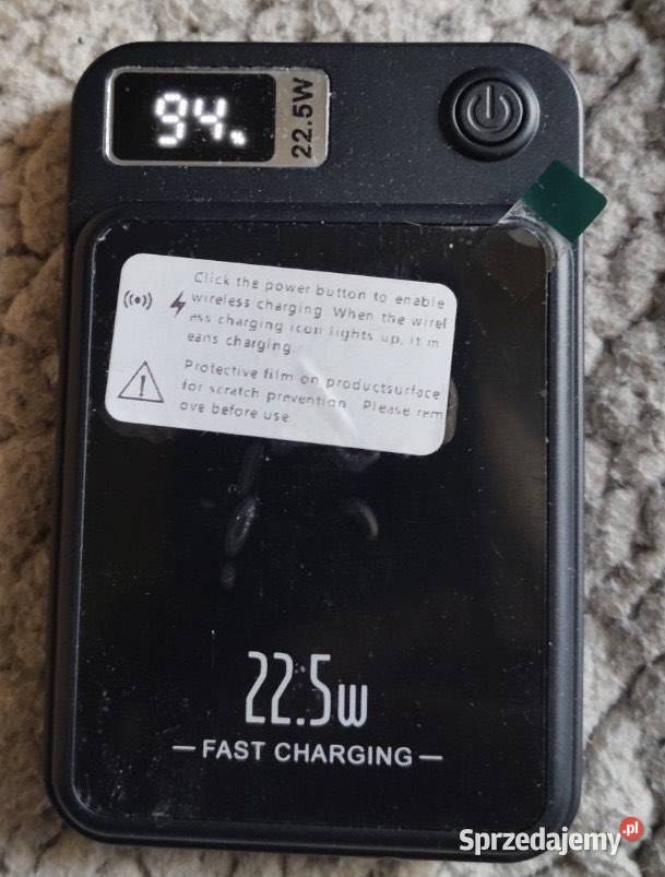 NOWY Powerbank magnetyczny indukcja 5000 mAh Tychy