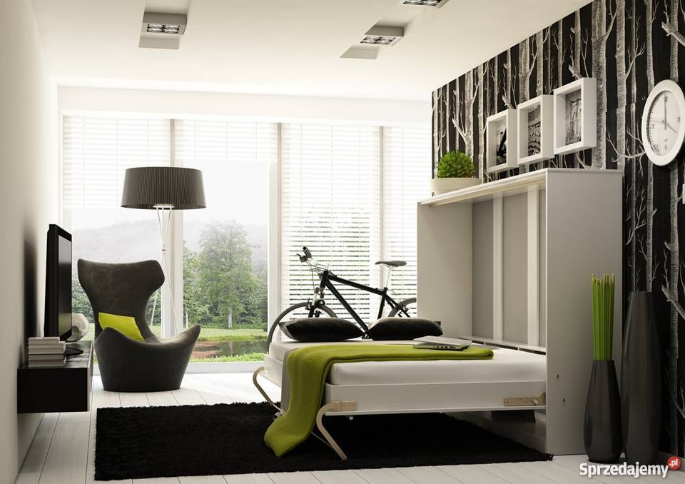 Łóżko chowane w szafie Pólkotapczan Pionowy