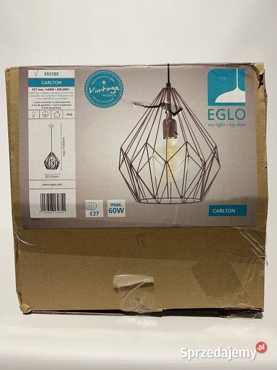 Nowoczesna lampa wisząca CARLTON 49258 EGLO podkarpackie Sanok