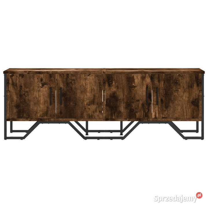 Szafka pod TV przydymiony dąb 122x34x41 WM848586 mazowieckie Warszawa