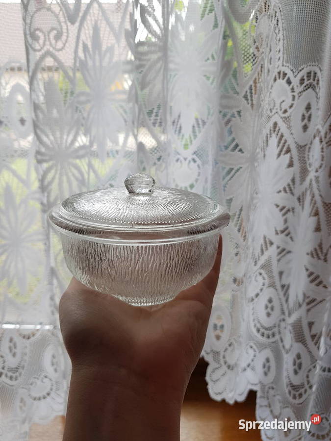 Cukiernica bomboniera FUTERKO Ząbkowice szkło