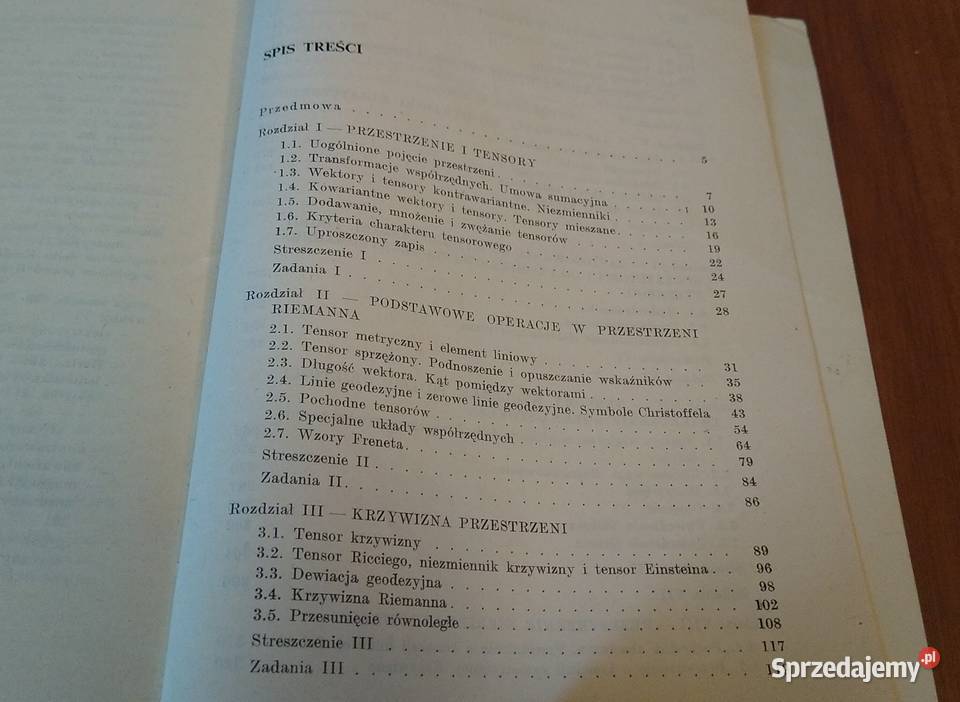 Rachunek tensorowy J L Synge i A Schild Gdańsk