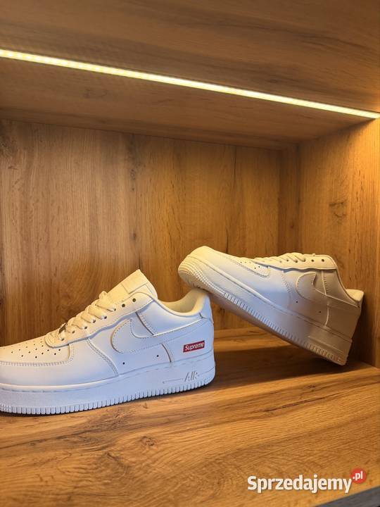 Nike Air Force 1 Supreme Białe Rozmiar 42 Bralin