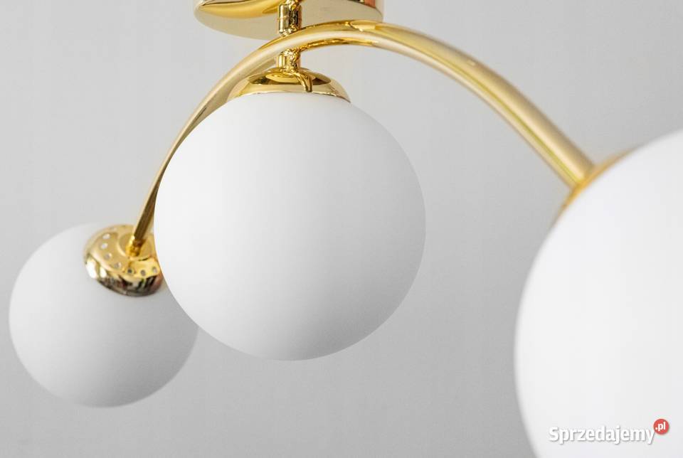 LAMPA WISZĄCA ŻYRANDOL NOWOCZESNA ZŁOTA Srebrna Choroszcz