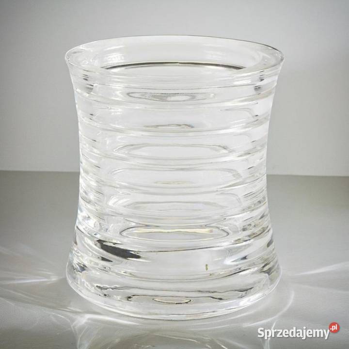 Świecznik lampion szklany grube szkło Lampiony i latarnie Poznań