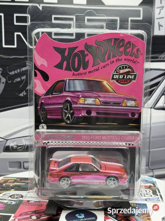 Hot Wheels RLC 1993 Ford Mustang Cobra R Pink Wrocław