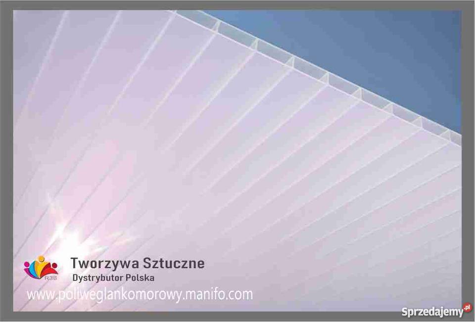 Poliwęglan komorowy 4681016 mm 2100x4000mm Taras Materiały budowlane Zamość