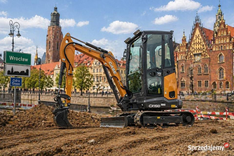 Minikoparka CASE 2 tony nie dolnośląskie Strzelin