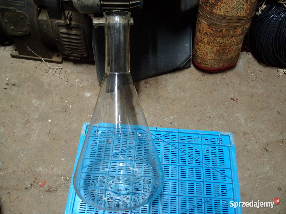 Kolba stożkowa 10000 ml Erlenmeyera wąska szyja łódzkie Łódź