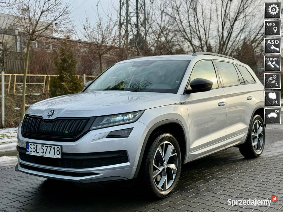 koda Kodiaq Salon Polska 20 4x4 Sportline I bluetooth Škoda Tarnowskie Góry