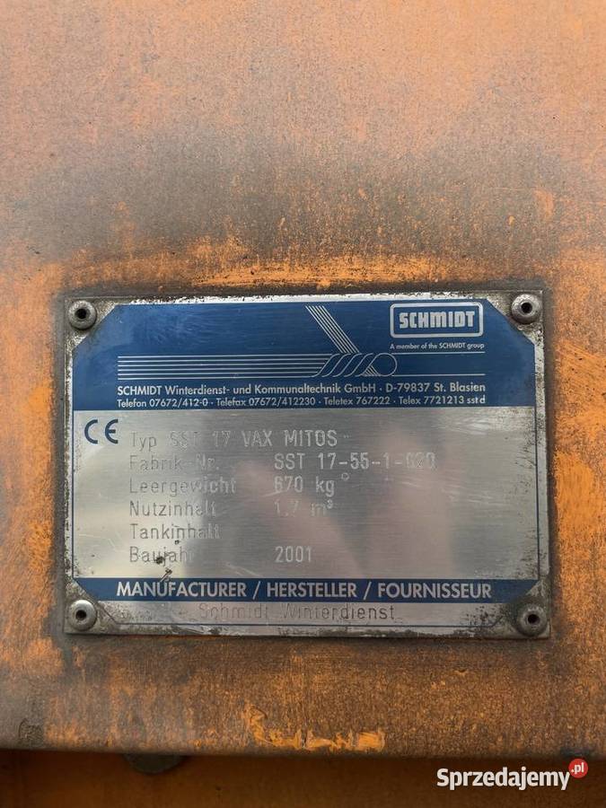 Posypywarka piaskarka Schmidt SST 17 VAX MITOS