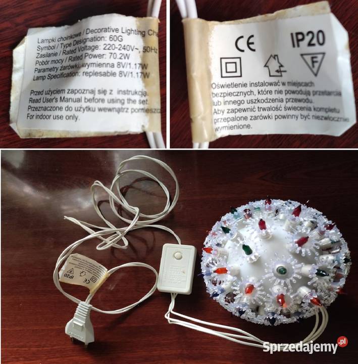 lampion kula sylwestrowa dyskotekowa świecąca Kielce