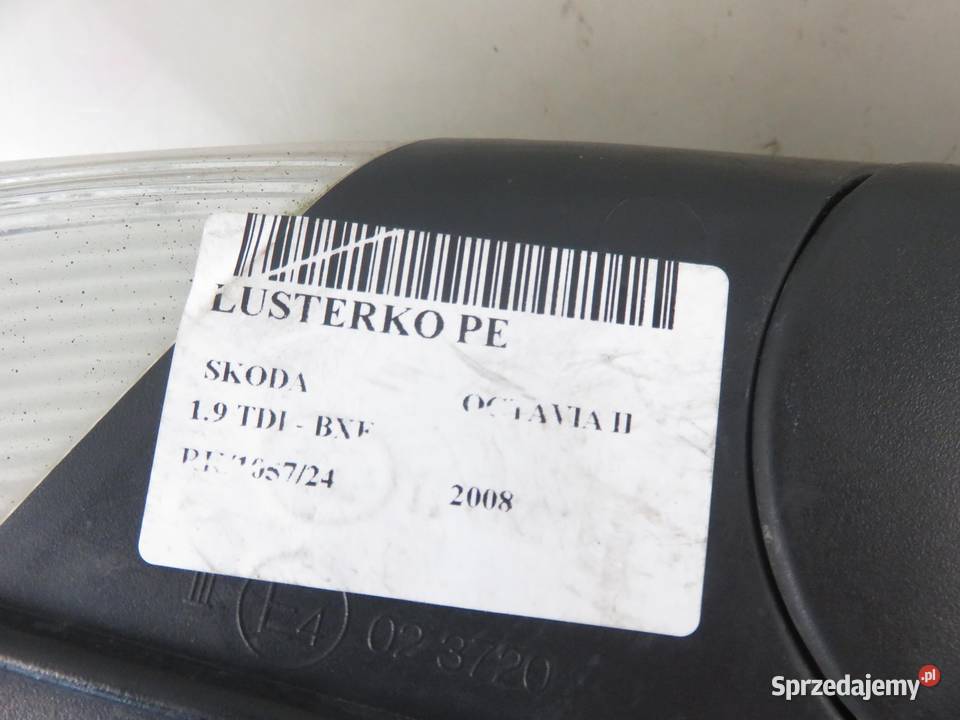 LUSTERKO PRAWE SKODA OCTAVIA II 9153 6 PIN