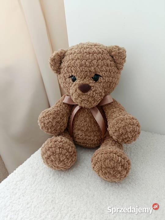 Szydełkowy miś handmade podkarpackie Jawornik Polski