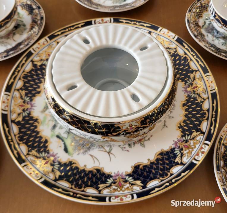 Porcelana chińska zestaw do herbaty 6 osób Antyki, Sztuka, Kolekcje Szczecin sprzedam