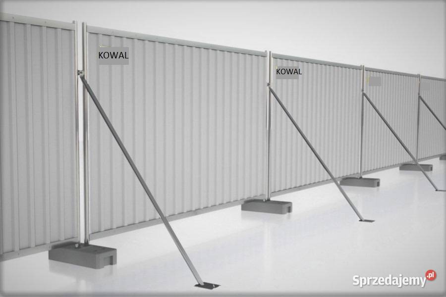 Ogrodzenie budowlane panel pełny producent Gotkowice