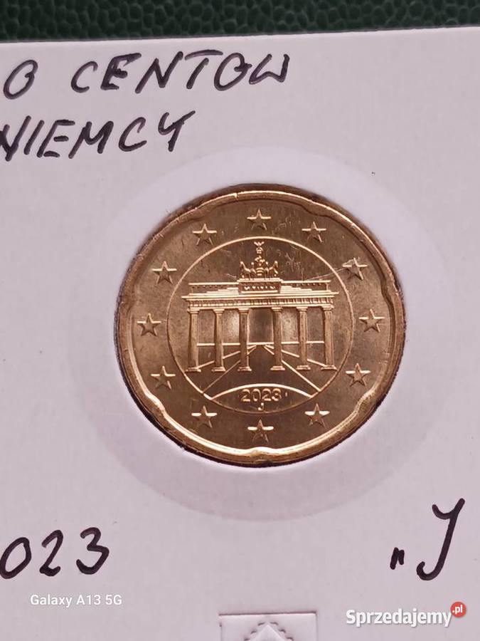 20 Eurocentów Niemcy 2023 r men J Numizmatyka Konin