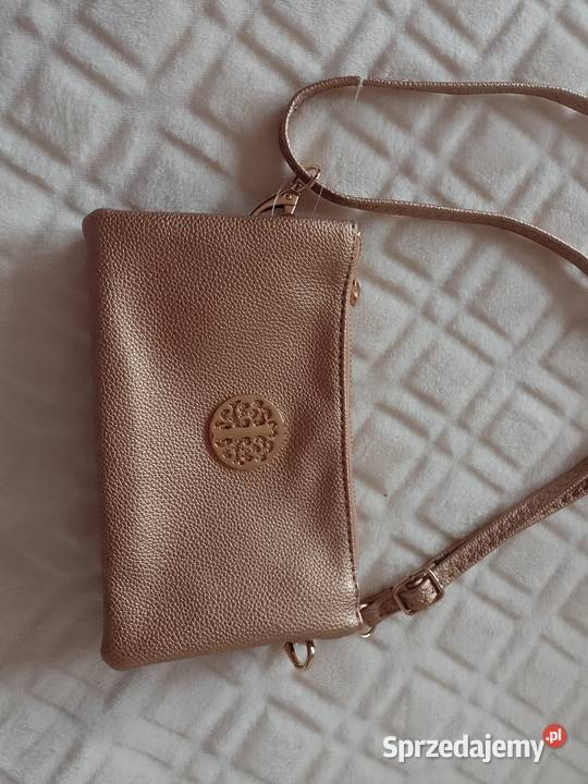 Złota torebka listonoszka saszetka z Londynu Listonoszka  Kraków