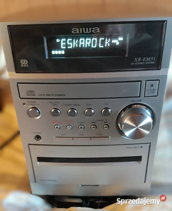 Mini wieża aiwa XREM51pilotkabel AUX b stan