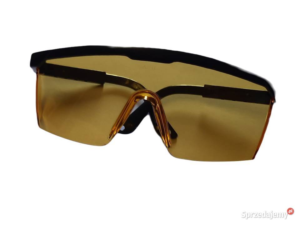 Okulary ochronne przeciw odpryskowe Żółte Rybnik sprzedam