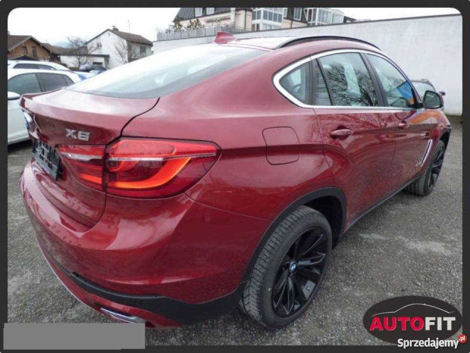 BMW X6 czerwony diesel X6 Samochody osobowe Gdynia