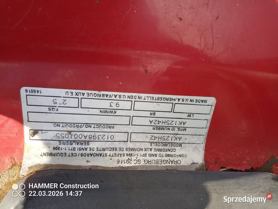 Sprzedam traktorek kosiarke rally 125 hp Pozostałe Jędrzejów sprzedam