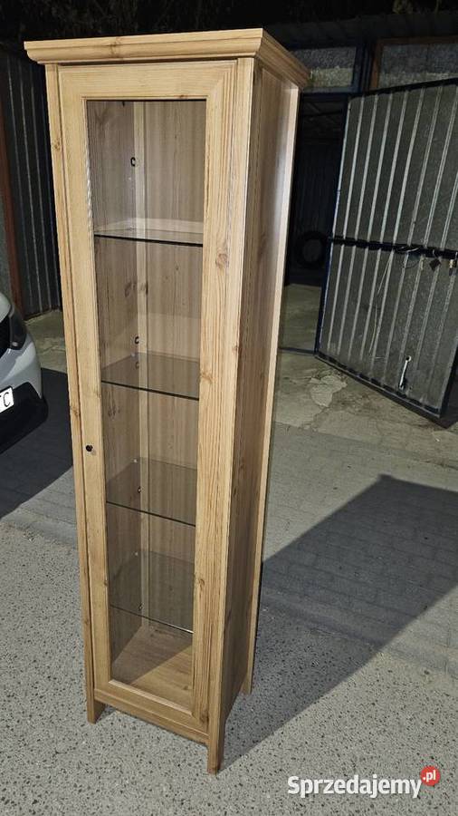 Sprzedam witryna regał szkło ikea grevback dąb Aleksandrów Łódzki
