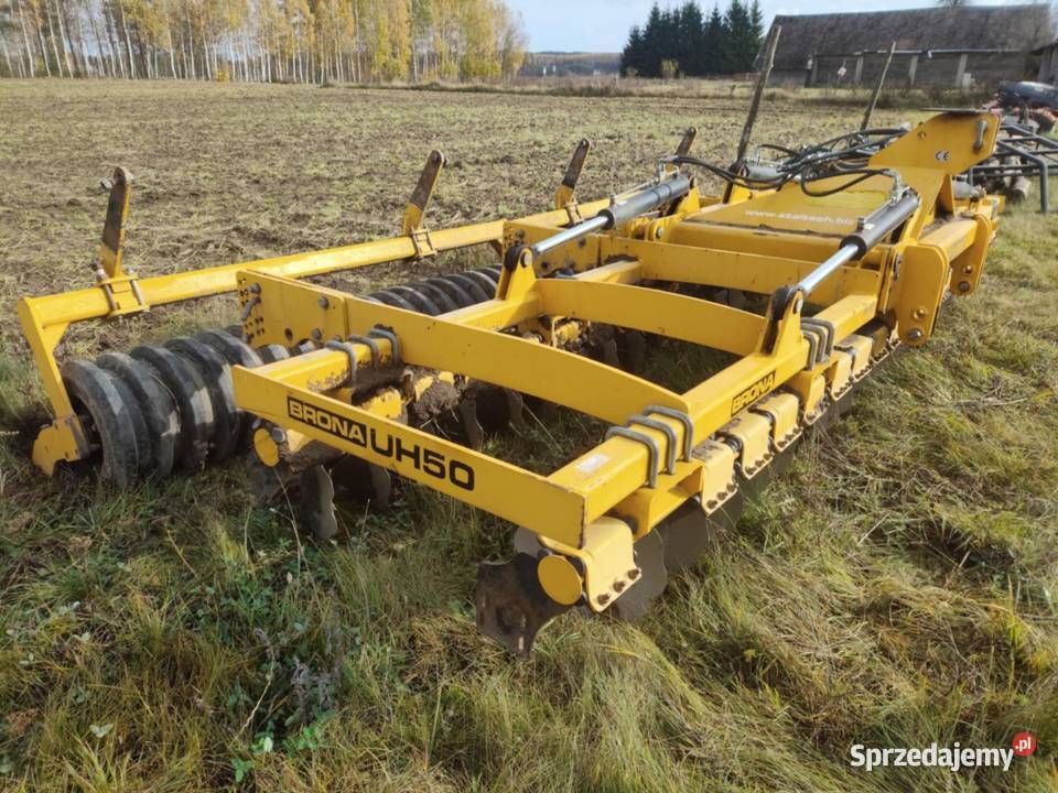 Brona talerzowa staltech skladana 5m wały gumowe podlaskie Wierzchlesie