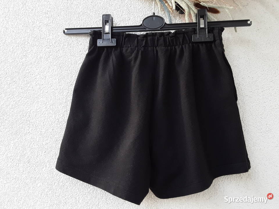 Spodenki czarne krótkie r 146 HM 11 lat+ Warszawa sprzedam
