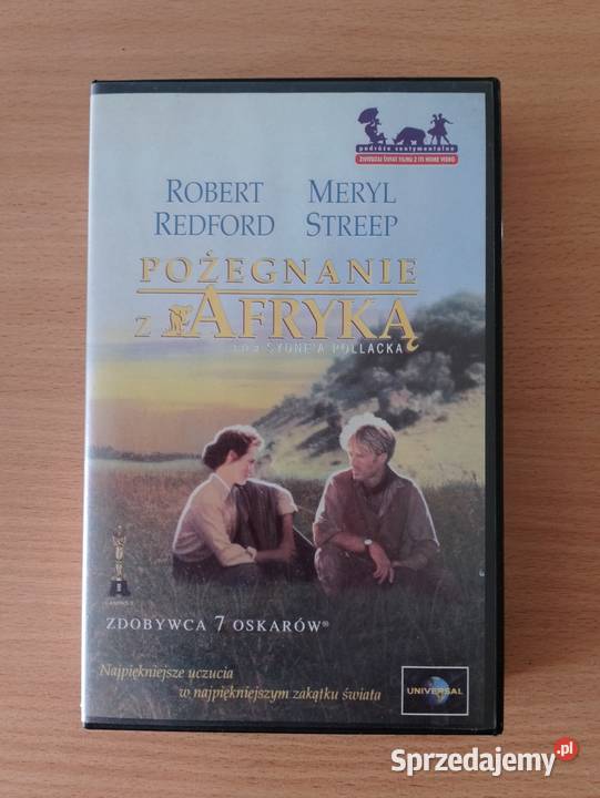 Film na kasecie VHS POŻEGNANIE Z AFRYKĄ M Streep Oborniki