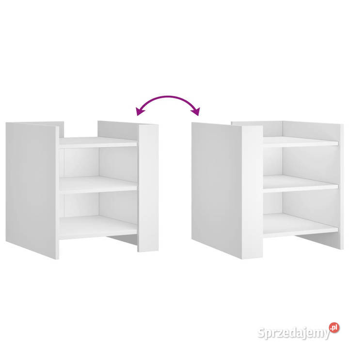Szafka nocna biała 45x50x50 materiał Warszawa