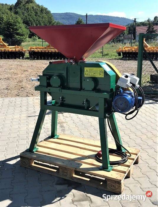Gniotownik 3kW WALCOWY zgniatacz ziarna GZ05 150 małopolskie Kamionna