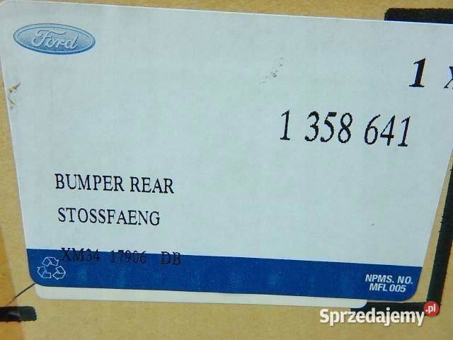 NAROŻNIK ZDERZAKA PRAWY TYŁ FORD RANGER 9811 Zderzaki