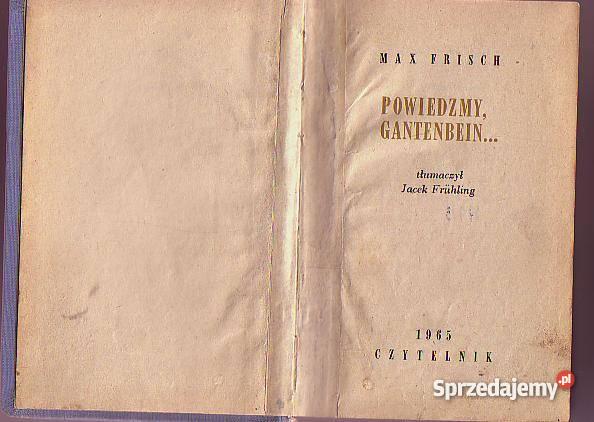 5284 POWIEDZMY GANTENBEIN FRISCH Czyrna