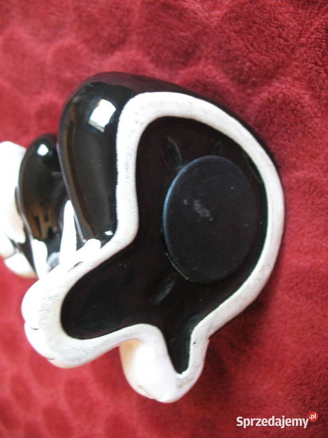 Kot Sylwester skarbonka 16 x 11 x 10 ceramika czarny