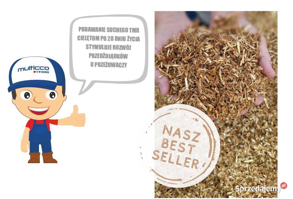 Suchy TMR z Lucerną Cieląt 1000 PREMIUM Wysokie