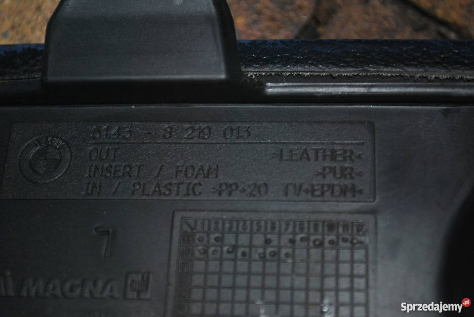Wkład tapicerki lewej tylnej BMW E46 Części Poręba sprzedam