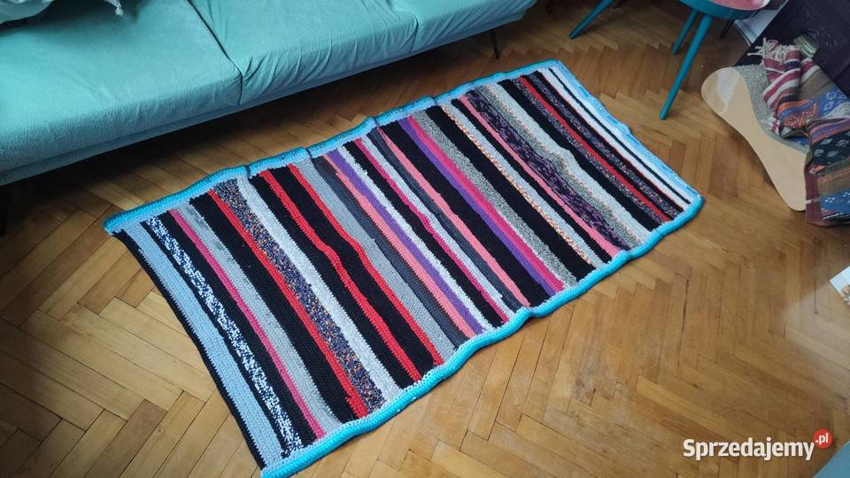 Narzuta na fotel tapczan 90x185 rękodzieło zero 185m łódzkie Łódź