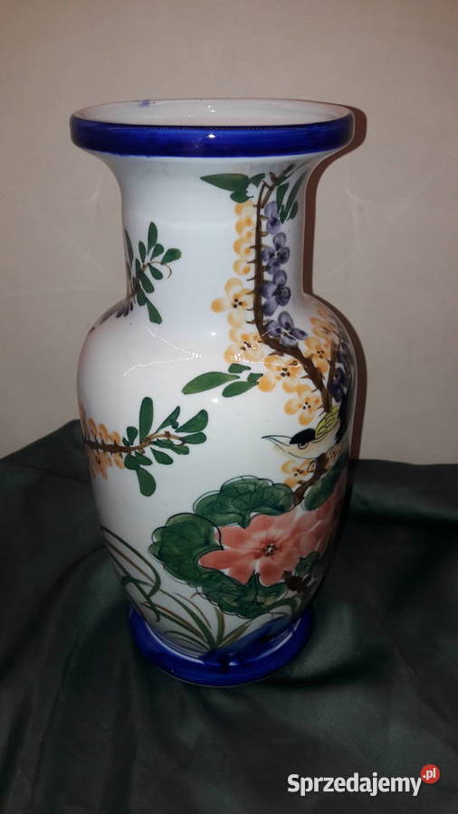 Wazon ceramiczny ręcznie malowany hand painted Głuchołazy