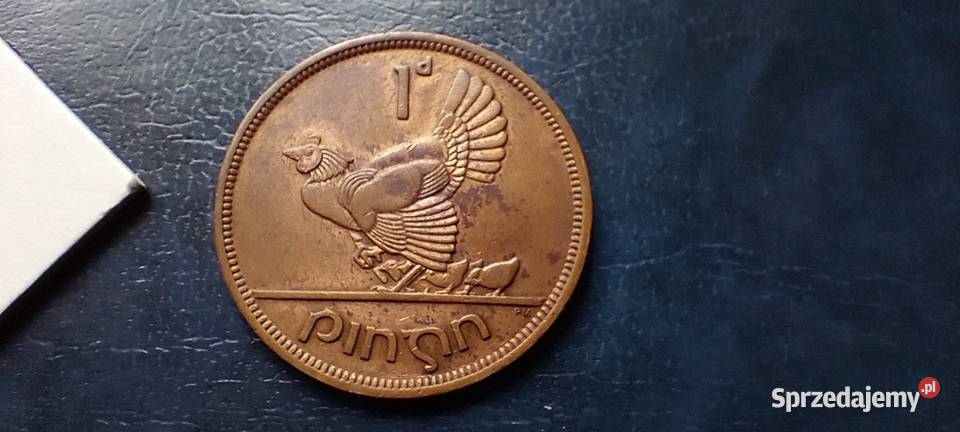 Stare monety 1 pens 1942 Irlandia Lesko