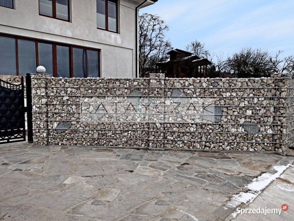 Gabion gabiony Ogrodzenie 180m Frontowe Kosze z Gniewkowo