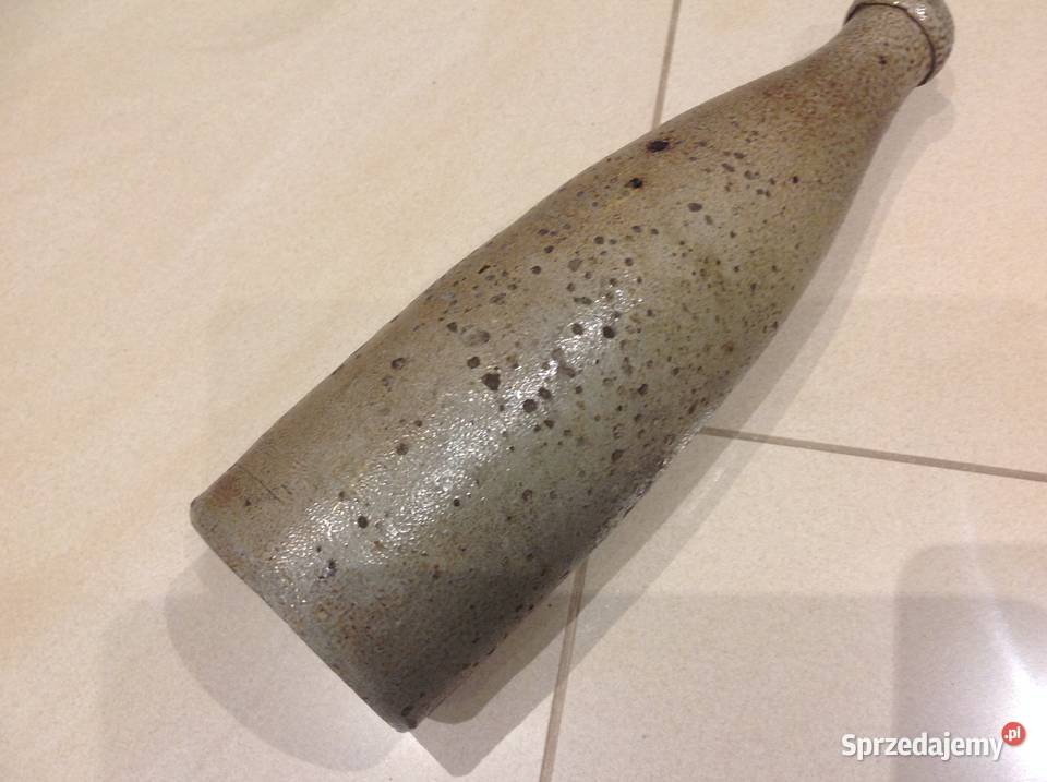 Stara Butelka Kamionkowa Szkliwiona Bolesławiec