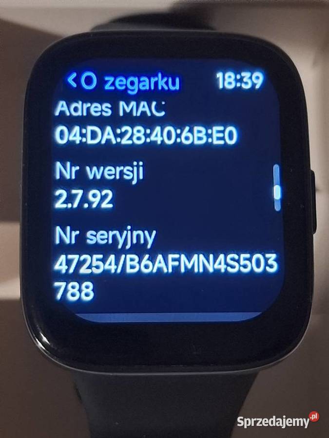 Smartwatch Xiaomi Redmi Watch 3 Active Czarny podkarpackie Wadowice Górne