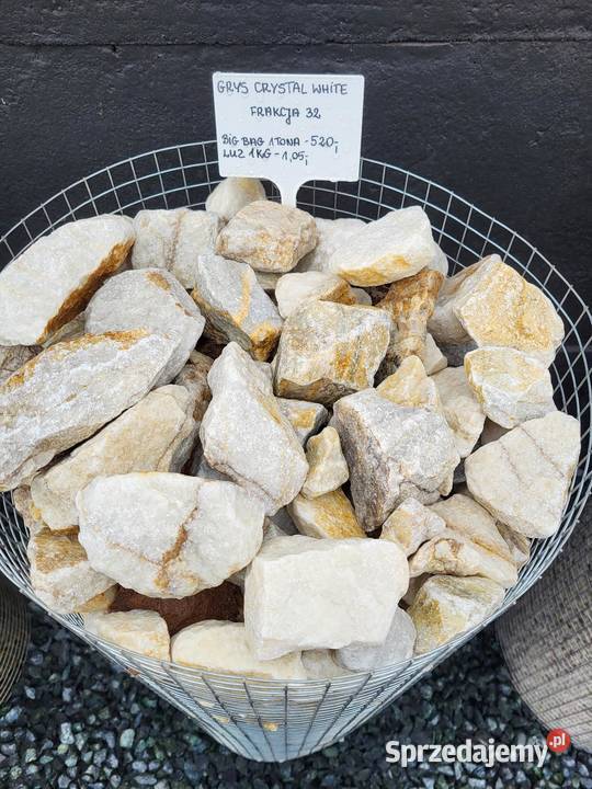 Grys Crystal white 816 Kamienie ogrodowe mazowieckie