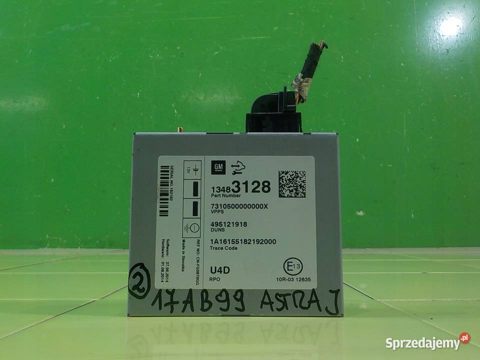 OPEL ASTRA J GTC 14T 16r 3D modul sterownik Suków sprzedam