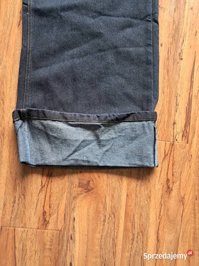 nowe granatowe spodnie rozmiar L szerokość w Spodnie Sandomierz