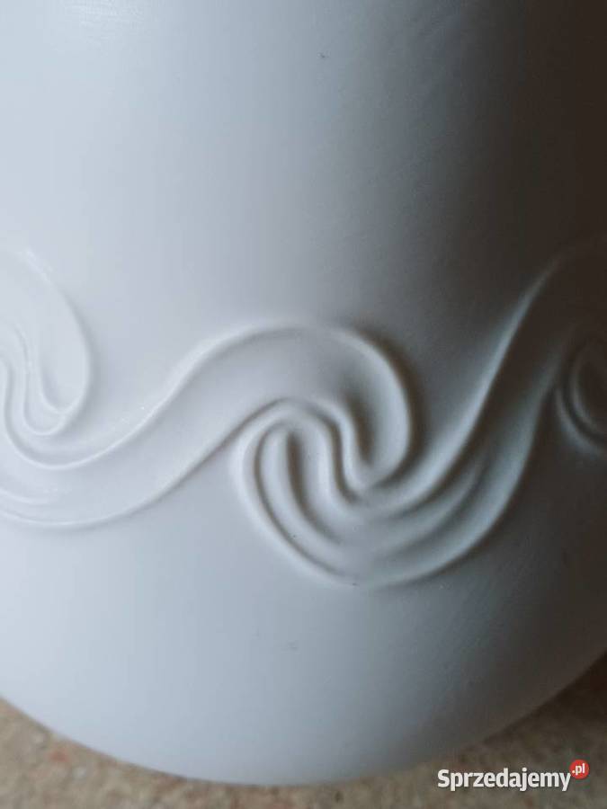 Vintage bialy wazon Nowy Targ