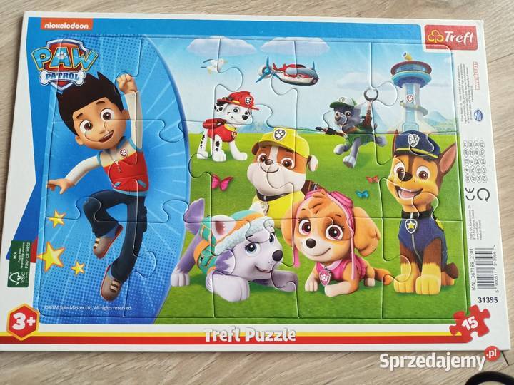 Puzzle Trefl 15 elementów Psi Patrol Płock sprzedam